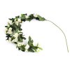 Umělá girlanda divoká růže (Balení 1 ks, Varianta 1 krémová nejsvět.)