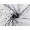 Tyl vzorovaný jemný (Balení 1 m, Varianta černá)