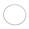 Kovový kruh Ø71 cm lakovaný (Balení 1 ks, Varianta 1 bílá)