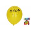 Balónek nafukovací 30 cm - číslo "40", 5ks (W025463)