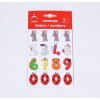 Samolepky Dětská čísla 0-9, výška 26 mm - 2 archy v blistru (Varianta 456-D)