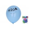 Balónek nafukovací 30 cm - číslo "20", 5ks