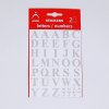 Samolepky Písmena A-Z stříbrná, výška 14 - 2 archy v blistru (Varianta 453-S)