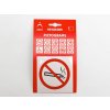 Samolepka informační "Zákaz kouření"
