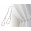 Dekorační úvaz / šňůra na závěsy perly (Balení 2 ks, Varianta 1 krémově bílá)