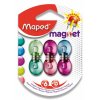 Silné magnety Maped - průměr 13 mm mix barev, 6 ks