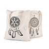Textilní taška bavlněná 34x39 cm lapač snů (Balení 1 ks, Varianta 1 režná světlá)