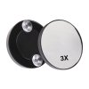 Zvětšovací zrcátko s přísavkami Ø9; 10 cm (Balení 1 ks, Varianta 1 (9 cm, 3x) černá)