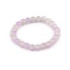 Náramek pružný ze skleněných korálků (Balení 1 ks, Varianta 2 růžová nejsv. transparent)