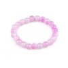 Náramek pružný ze skleněných korálků (Balení 1 ks, Varianta 1 krémová světlá růžová světlá)