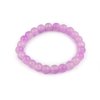 Náramek pružný ze skleněných korálků (Balení 1 ks, Varianta 2 růžová nejsv. transparent)