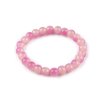 Náramek pružný ze skleněných korálků (Balení 1 ks, Varianta 1 krémová světlá růžová světlá)