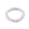 Náramek pružný ze skleněných korálků (Balení 1 ks, Varianta 1 krémová světlá růžová světlá)