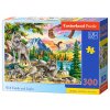 Castorland puzzle 300 dílků - Vlčí rodinka a orli