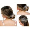 Ozdoba do vlasů s broušenými kamínky hand made svatební (Balení 1 ks, Varianta crystal)