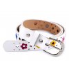 Dívčí pásek šíře 2,3 cm (Balení 1 ks, Varianta 1 bílá)