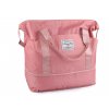 Skládací cestovní taška velkokapacitní 56x31-41 cm (Balení 1 ks, Varianta 1 pudrová)