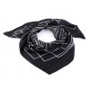 Saténový šátek s geometrickými vzory 70x70 cm