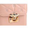 Dámská kabelka prošívaná crossbody s včelou 13x18,5 cm (Balení 1 ks, Varianta 1 pudrová)