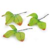 Umělé listy na drátku (Balení 1 sáček, Varianta zelená sv. oranžová)
