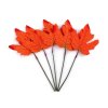 Umělý list na drátku k aranžování (Balení 5 ks, Varianta 1 oranžovožlutá)