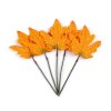 Umělý list na drátku k aranžování (Balení 5 ks, Varianta 1 oranžovožlutá)