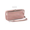 Dámská peněženka 9x19 cm (Balení 1 ks, Varianta 1 pudrová tmavá)