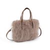 Kožešinová kabelka 25x20 cm (Balení 1 ks, Varianta 1 béžová)