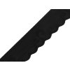 Pruženka jemná lemovací zdobená šíře 25 mm (Balení 1 m, Varianta 2 černá)