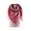 Velký teplý šátek / pléd s třásněmi, ombré 100x105 cm (Balení 1 ks, Varianta 4 starorůžová)