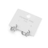 Náušnice z nerezové oceli s broušenými kamínky květ (Balení 1 pár, Varianta 1 platina)