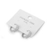 Náušnice z nerezové oceli s broušenými kamínky (Balení 1 pár, Varianta 1 crystal)