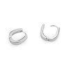 Náušnice z nerezové oceli (Balení 1 pár, Varianta 1 (16 mm) stříbrná)