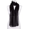Hedvábná šála černá - Pongé 05 - více variant