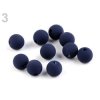 Plastové korálky matné pr.8mm (10ks) - modrá tm.