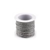 Řetízek z nerezové oceli 1,2 a 1,5 mm metráž (Balení 1 m, Varianta 2 (1,2 mm) platina)