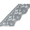 Silonová krajka šíře 67 mm - šedá světlá (4m)
