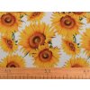 Dekorační látka Loneta slunečnice (Balení 1 m, Varianta 2 režná světlá)