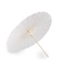Papírový deštník / slunečník ke svatebnímu focení a domalování Ø83 cm (Balení 1 ks, Varianta bílá přírodní)