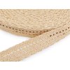 Splétaný popruh šíře 50 mm imitace slámy (Balení 1 m, Varianta 1 přírodní)