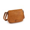 Kabelka crossbody 26x23 cm (Balení 1 ks, Varianta 3 hnědá koňak)