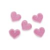 Nažehlovačka srdce (Balení 10 ks, Varianta 1 růžová sv.)