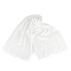 Letní šátek / šála s třásněmi jednobarevný 70x175 cm (Balení 1 ks, Varianta 1 Off White)