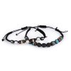 Náramek shamballa unisex (Balení 1 ks, Varianta 1 krémová nejsvět.)