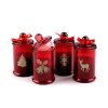 Vánoční vonná svíčka ve skle 80 g (Balení 1 ks, Varianta 1 červená jelen)