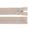 Spirálový zip skrytý No 5 délka 60 cm pevný (Balení 1 ks, Varianta 101 bílá)