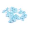 Akvamarín syntetický minerál Ø4 mm (Balení 46 ks, Varianta akvamarín)