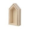 Dřevěné rámové domečky, 17x9x4cm+15x7,5x4cm (2ks)