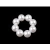 Perlová gumička / ozdoba drdolů (Balení 1 ks, Varianta 1 (1,4cm) bílá)