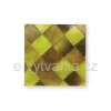 Skleněná mozaika, 10x10 mm (200 ks) - žlutá/hnědá